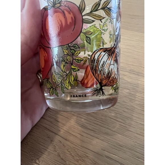 Arcoroc France Spice of Life Glass Tumbler Mushroom Tomato Pattern - Picture 7 of 7